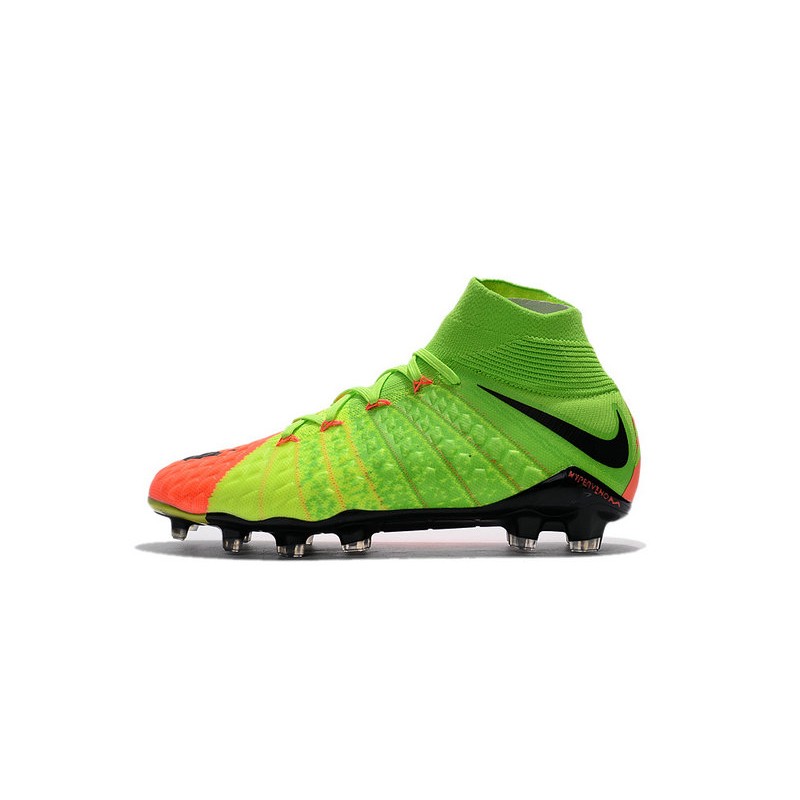 Nike Hypervenom Phantom 3 DF Fg - Zapatillas de fútbol Hombre - Verde  Naranja