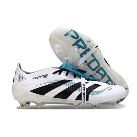 adidas 2025 Predator Elite FT FG Blanco Negro Ciano