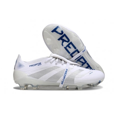 adidas 2025 Predator Elite FT FG Blanco Plateado Met Bright Royal