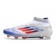 Zapatos adidas F50 Elite Mid FG Ftwr Blanco Rojo Azul Lúcido