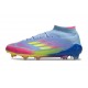 Zapatos adidas F50 Elite Mid FG Azul Fusion Limón Lúcido Rosa Lúcido