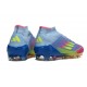 Zapatos adidas F50 Elite Mid FG Azul Fusion Limón Lúcido Rosa Lúcido