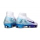 Nike Zoom Mercurial Superfly 10 Elite FG Blanco Violeta Azul