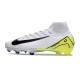 Nike Zoom Mercurial Superfly 10 Elite FG Blanco Negro Amarillo