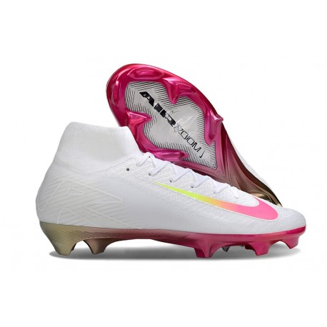 Nike Zoom Mercurial Superfly 10 Elite FG Blanco Rosa
