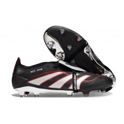 adidas 2025 Predator Elite FT FG Negro Blanco Rojo