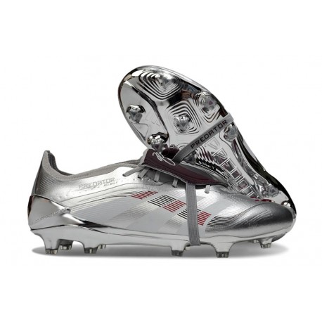 adidas Predator Elite Fold-over Tongue 25 FG Plateado