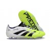 BOTINES DE FUTBOL adidas Predator Elite FG Blanco Negro Limón Lúcido