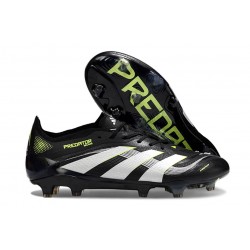 BOTINES DE FUTBOL adidas Predator Elite FG Negro Blanco Limón Lúcido