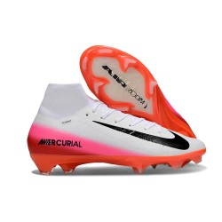 Nike Air Zoom Mercurial Superfly X Elite FG Blanco Negro Rojo