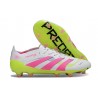 BOTINES DE FUTBOL adidas Predator Elite FG Blanco Rosa Lúcido Limón Lúcido
