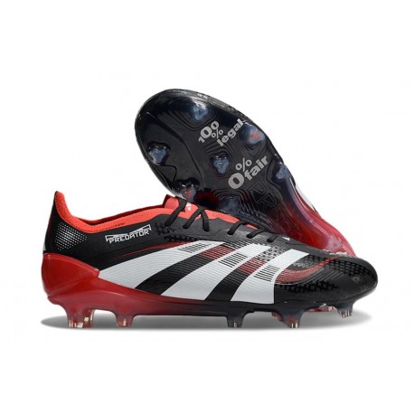 BOTINES DE FUTBOL adidas Predator Elite FG Negro Blanco Rojo