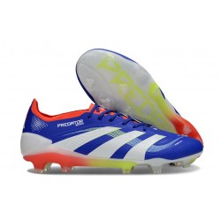 BOTINES DE FUTBOL adidas Predator Elite FG Azul Lúcido Ftwr Blanco Rojo