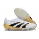 BOTINES DE FUTBOL adidas Predator Elite FG Blanco Negro Dorado