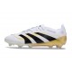 BOTINES DE FUTBOL adidas Predator Elite FG Blanco Negro Dorado