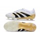 BOTINES DE FUTBOL adidas Predator Elite FG Blanco Negro Dorado
