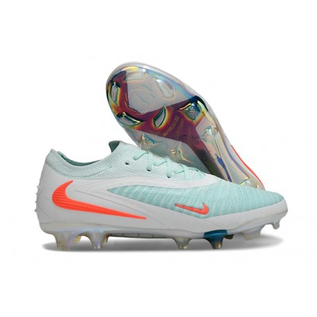 Botas Nike Phantom 6 Elite Low FG Blanco Verde Naranja