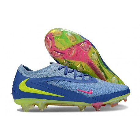 Botas Nike Phantom 6 Elite Low FG Azul Amarillo