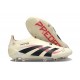 Bota adidas Predator Elite Laceless FG Blanco Off Negro Rubí Puro