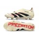 Bota adidas Predator Elite Laceless FG Blanco Off Negro Rubí Puro