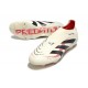 Bota adidas Predator Elite Laceless FG Blanco Off Negro Rubí Puro