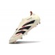 Bota adidas Predator Elite Laceless FG Blanco Off Negro Rubí Puro