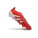 Bota adidas Predator Elite Laceless FG Rojo Lúcido Blanco Negro