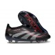Bota adidas Predator Elite Laceless FG Negro Gris Four Rojo Lúcido
