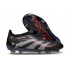 Bota adidas Predator Elite Laceless FG Negro Gris Four Rojo Lúcido