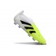 Bota adidas Predator Elite Laceless FG Blanco Negro Limón Lúcido