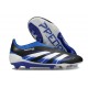 Bota adidas Predator Elite Laceless FG Negro Azul Lúcido Blanco