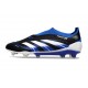 Bota adidas Predator Elite Laceless FG Negro Azul Lúcido Blanco