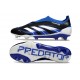 Bota adidas Predator Elite Laceless FG Negro Azul Lúcido Blanco