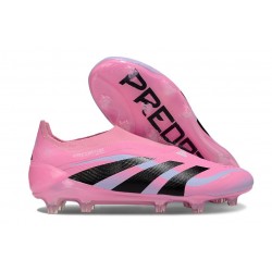 Bota adidas Predator Elite Laceless FG Rosa Negro