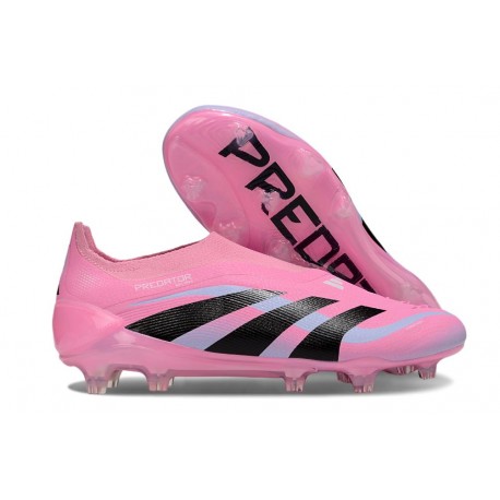 Bota adidas Predator Elite Laceless FG Rosa Negro