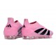 Bota adidas Predator Elite Laceless FG Rosa Negro