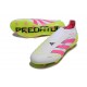 Bota adidas Predator Elite Laceless FG Blanco Rosa Lúcido Limón Lúcido