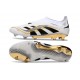 Bota adidas Predator Elite Laceless FG Ftwr Blanco Dorado Met