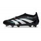 Bota adidas Predator Elite Laceless FG Negro Blanco Azul