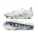 Bota adidas Predator Elite Laceless FG Blanco Gris Azul