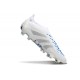 Bota adidas Predator Elite Laceless FG Blanco Gris Azul