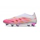 Bota adidas Predator Elite Laceless FG Rosa Blanco