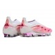 Bota adidas Predator Elite Laceless FG Rosa Blanco