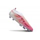 Bota adidas Predator Elite Laceless FG Rosa Blanco