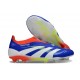 Bota adidas Predator Elite Laceless FG Azul Lúcido Ftwr Blanco Rojo