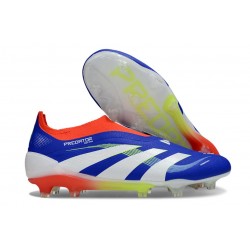 Bota adidas Predator Elite Laceless FG Azul Lúcido Ftwr Blanco Rojo