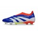 Bota adidas Predator Elite Laceless FG Azul Lúcido Ftwr Blanco Rojo