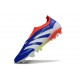 Bota adidas Predator Elite Laceless FG Azul Lúcido Ftwr Blanco Rojo