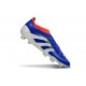 Bota adidas Predator Elite Laceless FG Azul Lúcido Ftwr Blanco Rojo