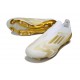 Zapatos Adidas F50+ Sin Cordones FG Blanco Met Dorado